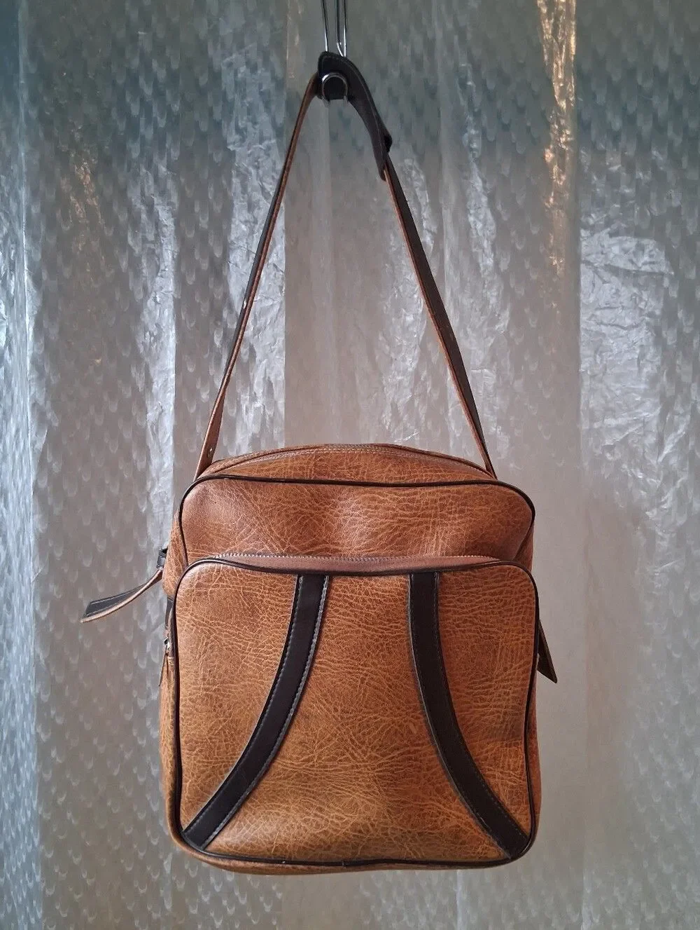 Three Star Men's Tan Shoulder Bag Preowned